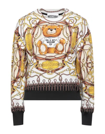 Moschino Sweatshirts In White