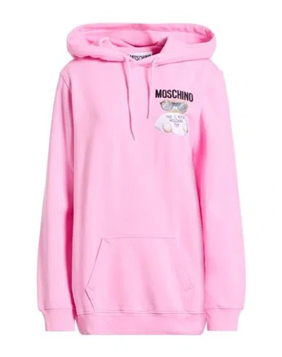 Moschino Couture Woman Sweatshirt Pink Size 8 Cotton