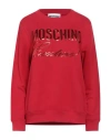 Moschino Woman Sweatshirt Red Size 6 Cotton