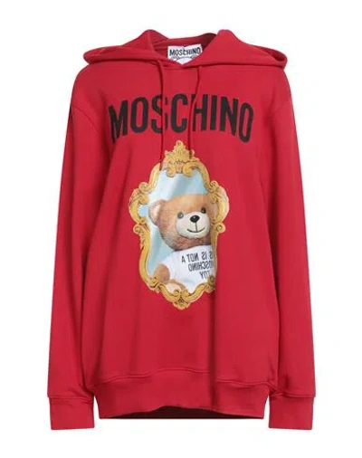 Moschino Couture Woman Sweatshirt Red Size 6 Organic Cotton