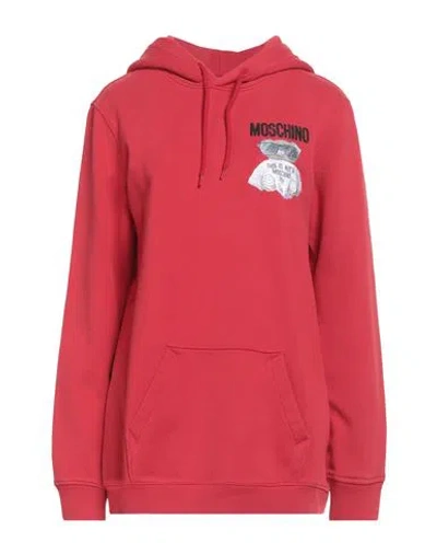 Moschino Couture Woman Sweatshirt Red Size 8 Cotton In Pink