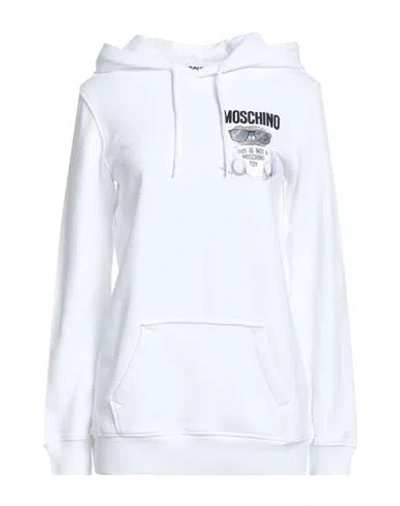 Moschino Couture Woman Sweatshirt White Size 8 Cotton