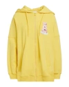 Moschino Couture Woman Sweatshirt Yellow Size 6 Cotton, Polyamide In Yellow