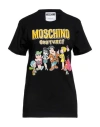 Moschino Woman T-shirt Black Size Xs Cotton In Black