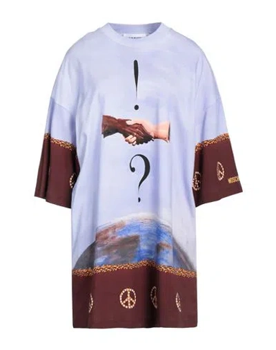 Moschino Couture Woman T-shirt Lilac Size 8 Cotton In Purple