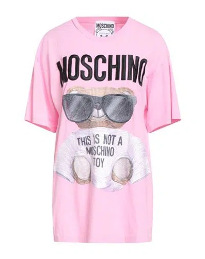 Moschino Couture Woman T-shirt Pink Size S Cotton