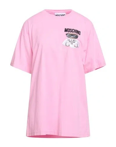 Moschino Couture Woman T-shirt Pink Size Xs Cotton