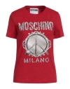 Moschino Couture Woman T-shirt Red Size 12 Cotton In Red