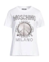 Moschino Couture Woman T-shirt White Size 12 Cotton