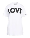 Moschino Logo Oversize Crew Neck Graphic T-shirt In White