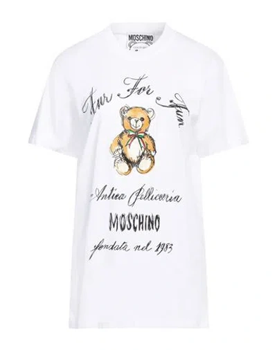 Moschino Couture Woman T-shirt White Size L Cotton