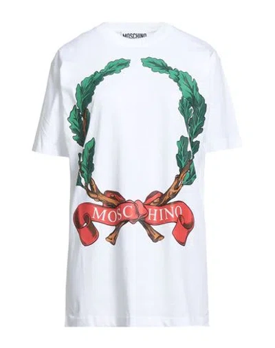 MOSCHINO MOSCHINO COUTURE WOMAN T-SHIRT WHITE SIZE M COTTON