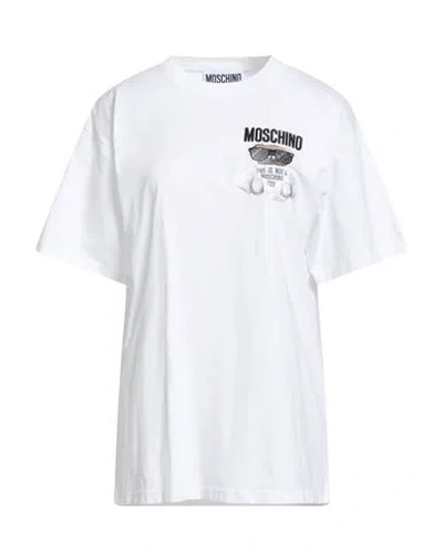 Moschino Couture Woman T-shirt White Size S Cotton