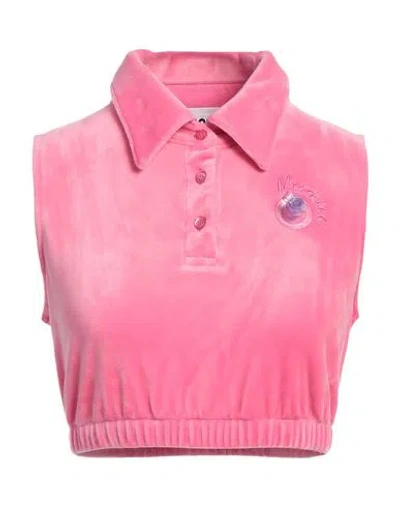 Moschino Couture Woman Top Pink Size 6 Polyester, Elastane