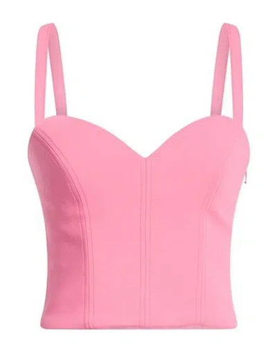 Moschino Couture Woman Top Pink Size 6 Viscose, Elastane