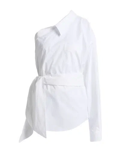 Moschino Couture Woman Top White Size 6 Cotton, Elastane