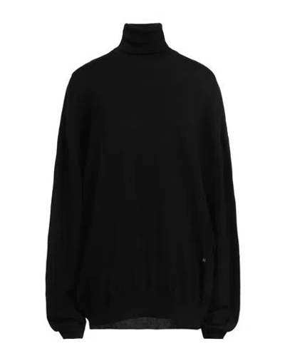 Moschino Couture Woman Turtleneck Black Size 8 Virgin Wool