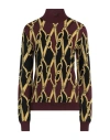 Moschino Couture Woman Turtleneck Chocolate Brown Size 12 Virgin Wool In Brown
