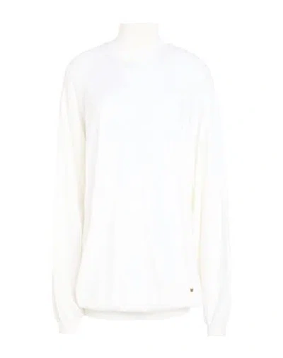 Moschino Couture Woman Turtleneck Cream Size 10 Virgin Wool In White