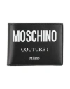 Moschino Couture Woman Wallet Black Size - Leather In Black