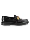 MOSCHINO COUTURE ! WOMEN'S LOGO PATENT LEATHER LOAFERS