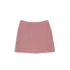Moschino Textured Wool Mini Skirt In Pink