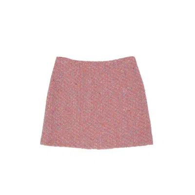 Moschino Wool Mini Skirt In Pink