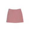 Moschino Textured Wool Mini Skirt In Pink