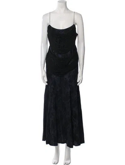Pre-owned Moschino Cowl Neck Long Dress