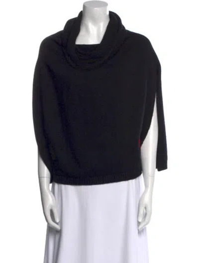 Pre-owned Moschino Cowl Neck Sweater In Black