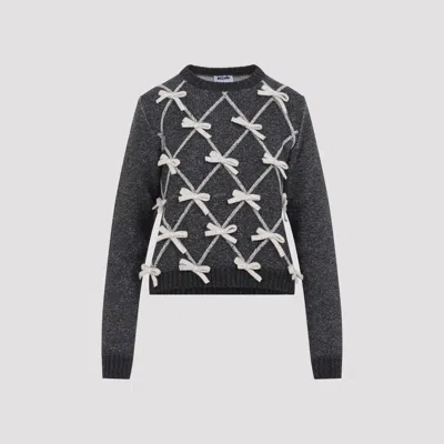 Moschino Cozy Women's Pullover Sweater - Fw26 In Gray