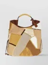 Moschino Handle Me Interwovened Top Handle Bag