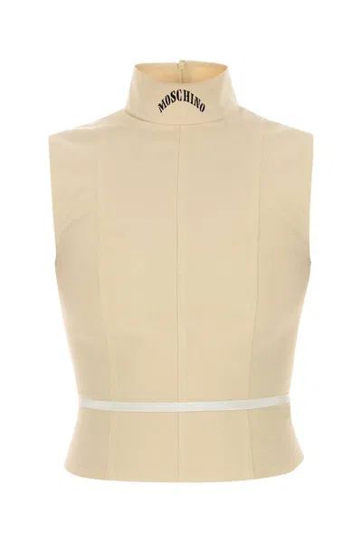 MOSCHINO CREAM COTTON TOP