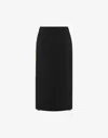 Moschino Crêpe And Satin Skirt In Black