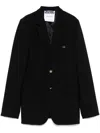 Moschino Crepe Blazer In Black