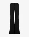 Moschino Crêpe Flared Trousers In Black