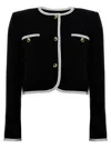 Moschino Crepe Short Jacket Blazer And Suits In Multicolor