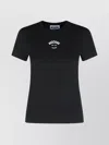 Moschino Jeans Logo Printed Slim-fit T-shirt In Black