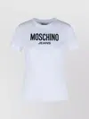 Moschino Crew Neck Cotton T-shirt In White