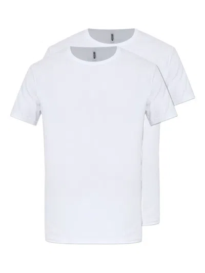 Moschino Crew-neck Cotton T-shirt (pack Of Two) In White