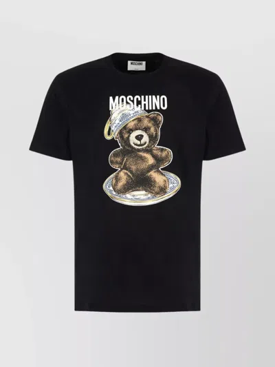 Moschino T-shirt With Print In Black