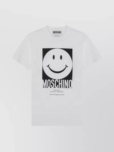 MOSCHINO CREW NECK GRAPHIC PRINT SHORT SLEEVES T-SHIRT