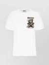 Moschino Crew Neck Graphic Print Short Sleeves Top