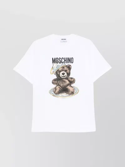 MOSCHINO CREW NECK GRAPHIC PRINT SHORT SLEEVES TSHIRT