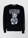 Moschino Teddy Print Cotton Crewneck Sweatshirt