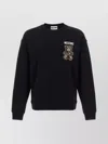 Moschino Crew Neck Graphic Print Sweatshirt In Black