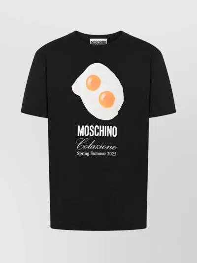 MOSCHINO CREW NECK GRAPHIC PRINT T-SHIRT