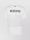 Moschino T-shirt With Lettering Print In White