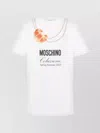 Moschino Oversized Cotton T-shirt With Playful Croissant Print