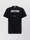 Moschino Crew Neck Graphic T-shirt With Short Sleeves In Black